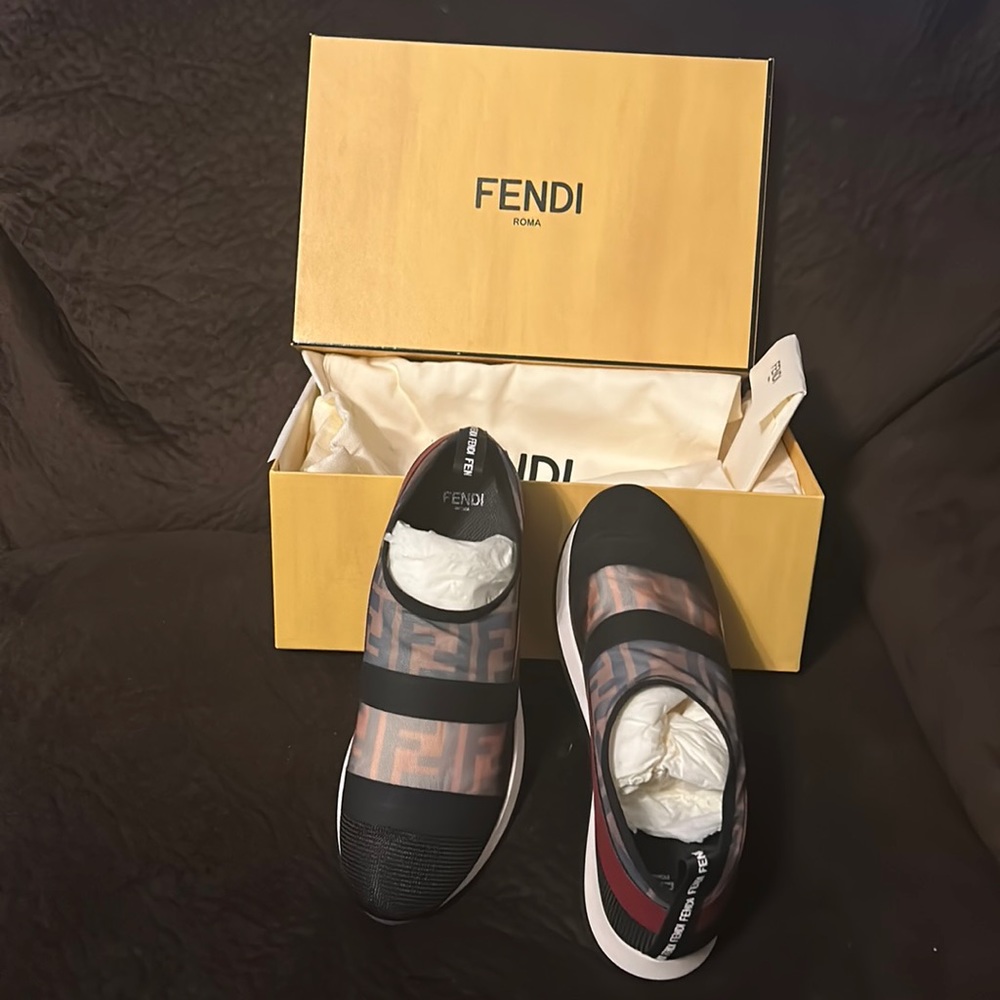 Fendi technical ff mesh sneakers.  Size 36.